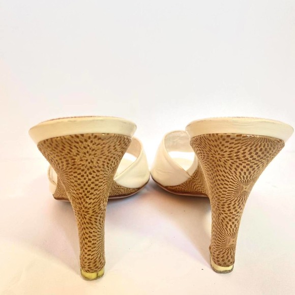 Authentic Armani Psychedelic Optical Illusion White Logo Wedges size 5.5 - Picture 4 of 4